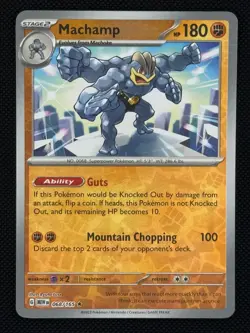 Machamp 068/165 Rare 151 Reverse Holo Near Mint - Image 1