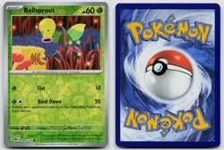 BELLSPROUT 069/165 COMMON 151 POKEMON REVERSE HOLO NM - Image 3