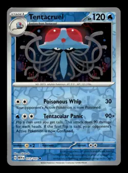 TENTACRUEL 073/165 REVERSE HOLO UNCOMMON 151 NM/M - Image 1