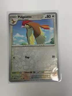 Pidgeotto 017/165 Common 151 Pokemon Reverse Holo Near Mint - Image 1