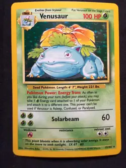1999 Pokemon Base Set Venusaur Magneton Clefairy Raichu holo MINT - Image 1
