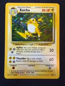 1999 Pokemon Base Set Venusaur Magneton Clefairy Raichu holo MINT - Image 4