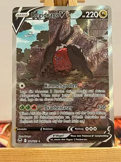 Regidrago V 184/195 Alt Art Silberne Sturmwinde Deutsch NM Pokemon - Image 1