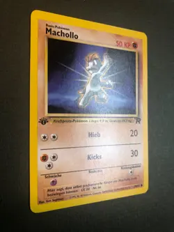 Pokemon [GERMAN] Machop 59/82 1st Edition Team Rocket Set Rare NM Nice! - Image 2