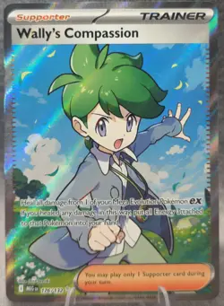 Wally's Compassion 176/132 Ultra Rare Me01: Pokemon Mega Evolution Holo Near Min - Image 1