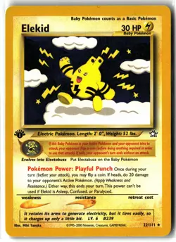 Elekid ⭐ 22/111 1st Edition Rare Neo Genesis 2000 Pokemon NM/LP - Image 1