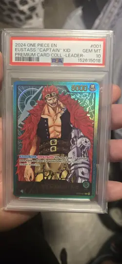 PSA 10 Eustass "Captain" Kid ST02-001 Leader Promo Foil One Piece EN 2024 - Image 4