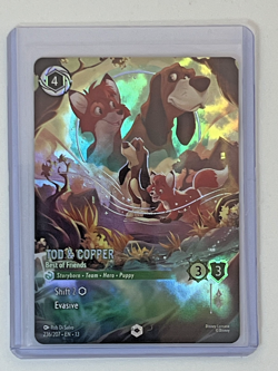 Enchanted Tod & Copper Best of Friends NM Disney Lorcana Attack Vine Emerald - Image 1