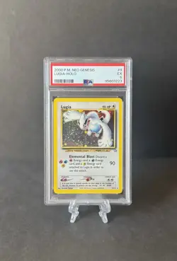 Pokemon TCG Lugia Neo Genesis 9/111 Holo Unlimited Holo Rare PSA 5 WOTC - Image 5