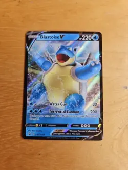 Pokemon TCG Card Blastoise V SWSH101 Holo Promo Sword & Shield Promo - Image 1
