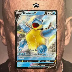 Pokemon Blastoise V SWSH101 Black Star Promo Holo LP - Image 1