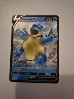 Pokemon TCG Blastoise v SWSH101 Black Star Promo - Image 1