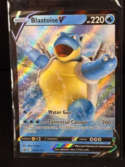 Blastoise V SWSH101 Black Star Promo Pokemon Sword & Shield Ultra Rare NM - 05 - Image 1