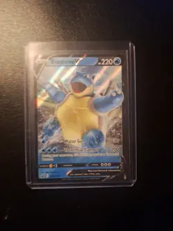 Pokemon TCG Blastoise v SWSH101 Black Star Promo Card - Image 1