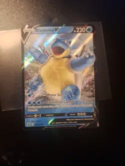 Pokemon TCG Blastoise v SWSH101 Black Star Promo Card - Image 2