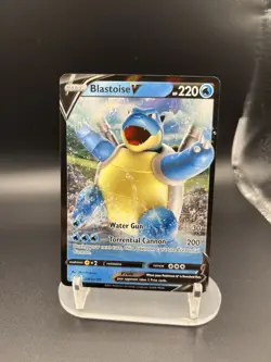 Pokemon TCG Blastoise v Holo Black Star Promo SWSH101 - Image 1