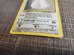 Chansey 3/102 Base Set Unlimited Holo Rare Pokemon TCG HP/DMG - Image 3
