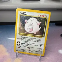 Pokemon TCG Chansey Base Set 3/102 Holo Unlimited Holo Rare - Image 1