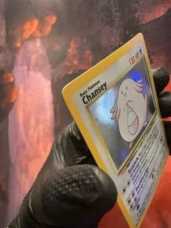 Pokemon TCG Chansey Base Set 3/102 Holo Unlimited Holo Rare LP - Image 5