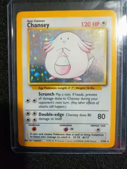 Pokemon TCG Chansey Base Set 3/102 Holo Unlimited Holo Rare - Image 1