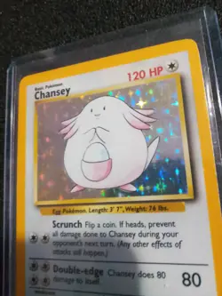 Pokemon TCG Chansey Base Set 3/102 Holo Unlimited Holo Rare - Image 2