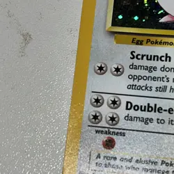 Pokemon TCG Chansey 3/102 Base Set Shadowless Unlimited Holo Rare small Crease - Image 3