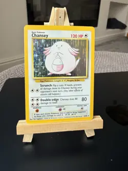 Pokemon TCG Chansey Base Set 3/102 Holo Unlimited Holo Rare - Image 1