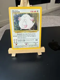 Pokemon TCG Chansey Base Set 3/102 Holo Unlimited Holo Rare - Image 2