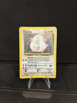Pokemon TCG Chansey Base Set 3/102 Holo Unlimited Holo Rare - Image 1