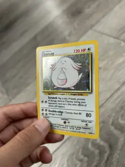 Pokemon TCG Chansey Base Set Unlimited Holo Rare 3/102 - Image 4
