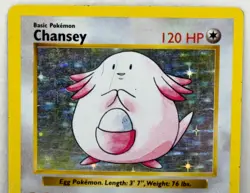 1999 Pokemon TCG Chansey 3/102 Base Set Unlimited Edition Holo Rare Shadowless - Image 4