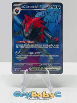 Pokemon N's Zoroark ex 175/159 Journey Together SV Ultra Rare Full Art - Image 1