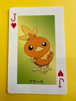 Torchic pokemon Playing Poker Card green pokeball Nintendo Japanese Very Rare - Image 2