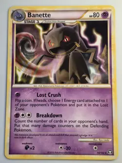 Banette 14/102 | HGSS - Triumphant | Pokemon Card | English | Non-Holo Rare LP - Image 1