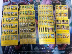 100x Pikachu Pokemon TCG Non Holo Card Lot - As Shown - Multiples - Various Sets - Image 1