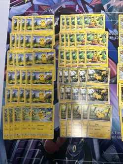 100x Pikachu Pokemon TCG Non Holo Card Lot - As Shown - Multiples - Various Sets - Image 2
