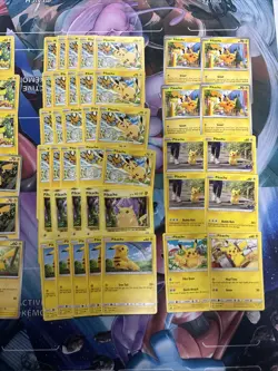 100x Pikachu Pokemon TCG Non Holo Card Lot - As Shown - Multiples - Various Sets - Image 3