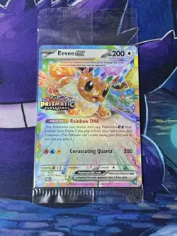 Eevee ex 075/131 - SEALED - Pokemon Prismatic Evolutions stamped Promo - Image 1