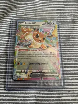 2025 Pokemon Prismatic Evolutions Eevee EX 075/131 Stamped Promo Sealed - Image 1
