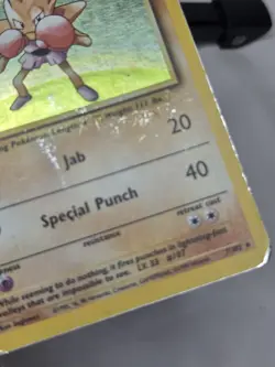 Pokemon TCG Hitmonchan Base Set 7/102 Holo Rare - Image 4
