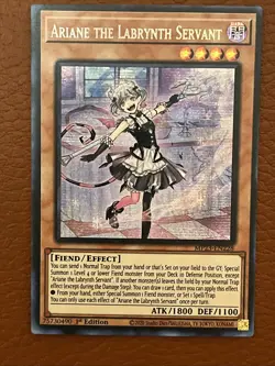 Yu-Gi-Oh! Ariane The Labrynth Servant Prismatic Secret Rare MP23-EN228 NM 1st Ed - Image 1