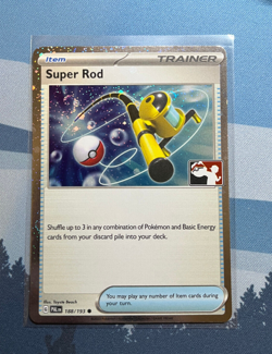 Pokemon Prize Pack Series 5 Super Rod 188/193 Holo Promo Near Mint Play Stamp - Image 1