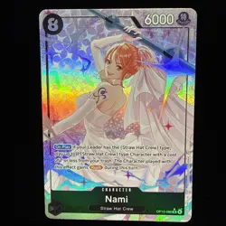 Nami OP15-086 Alt Art Foil Adventure on Kami’s Island ENG Wedding Dress Nami NM+ - Image 1