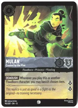 Disney Lorcana TCG Mulan - Created by the Vine 192/207 Common Foil Attack Of The - Image 1