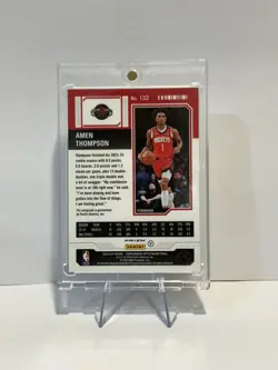 2023-24 Contenders Optic Rookie Ticket Auto Amen Thompson Rockets SP RC JA - Image 2