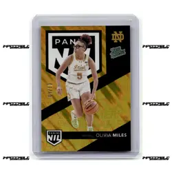 2025 Panini NSCC VIP Silver Packs - Gold #NIL19 Olivia Miles Rookie 9/10 - Image 1