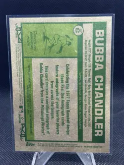Bubba Chandler 2026 Topps Heritage RC Real One Auto Rookie Card #ROA-BC - Image 2