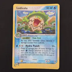 Pokemon TCG Card Ludicolo 7/100 EX Sandstorm Holo Rare - LP - Image 1