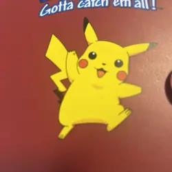 Vintage 1999 Authentic Red Pikachu Pokemon 4-Pocket Card Binder Book Album - Image 3