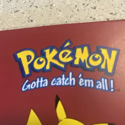 Vintage 1999 Authentic Red Pikachu Pokemon 4-Pocket Card Binder Book Album - Image 5